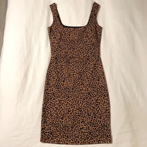 H&M Leopard Print Bodycon Mini Dress - Picture 2 of 6